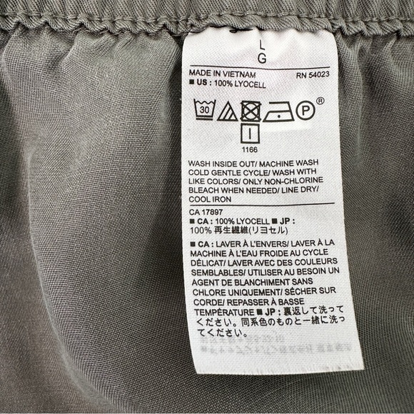 Banana Republic | Olive Green Lyocell Utility Cargo Jogger Pants | Size L - Picture 4 of 5